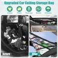 thumbnail image 5 of IC ICLOVER Car Ceiling Cargo Net Pocket, 30.7"x22" Double Layer Mesh Car Roof Storage Organizer for Travel Road Trips Camping and Most Car Truck Suv - Triangle, 5 of 7