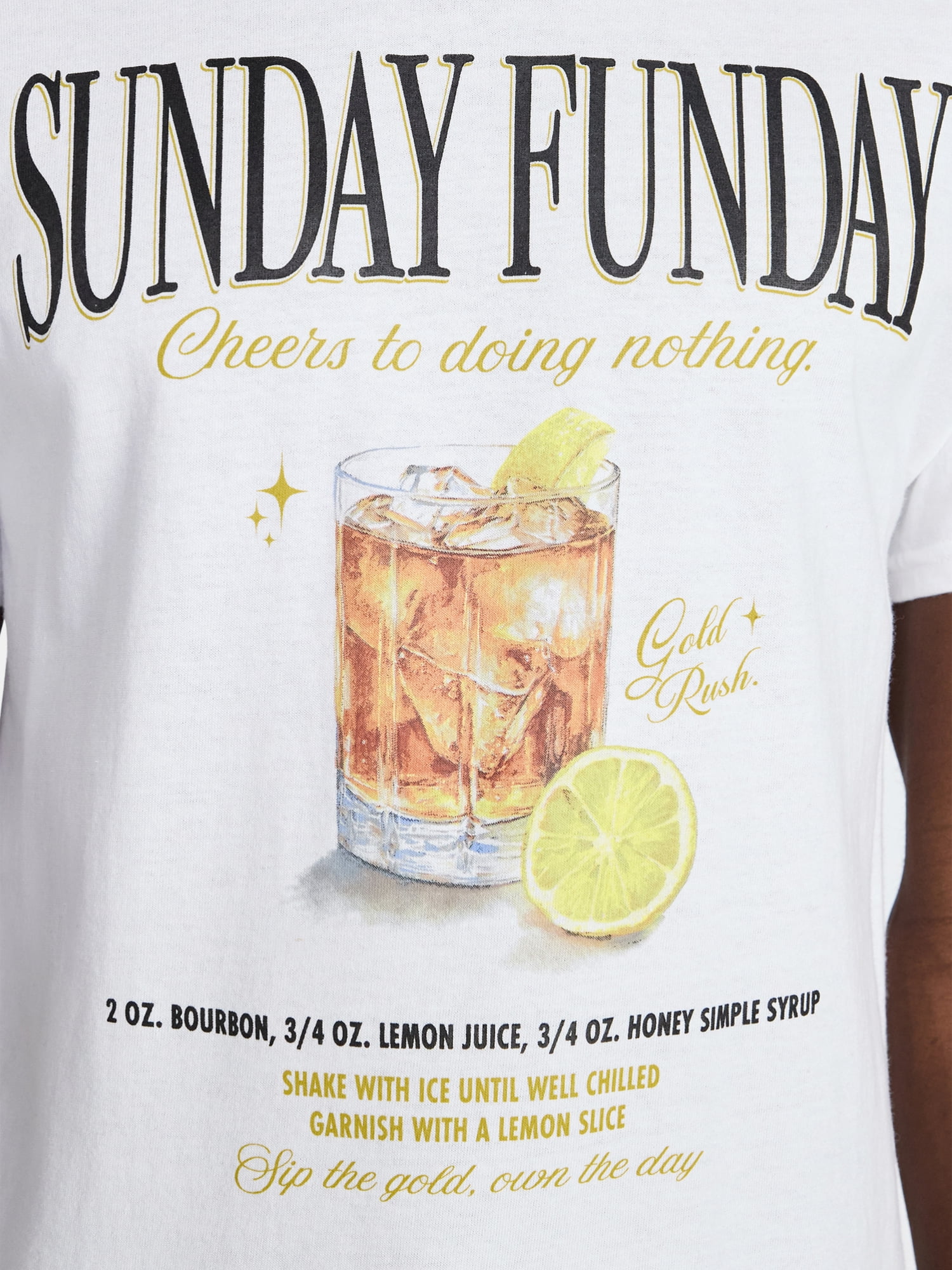 Humor Men's and Big Men's Sunday Funday Cotton Graphic Tee with Short Sleeves, Size S-3XL