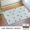 thumbnail image 3 of Pug and Footprints Door Rugs,Washable Non Slip Door Mats Indoor,Decorative Door Mats,Entry Mat Indoor for Entrance,Bedroom,Kitchen,Bathroom,16"x24", 3 of 6