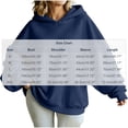 thumbnail image 2 of cocolona Oversized Hoodies for Women Long Sleeve Pullover Solid Color Sweatshirts Casual Hooded Fall Trendy Outfits, 2 of 7