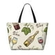thumbnail image 2 of Easygdp Grapes Bbottles Wine Bolsa de Viaje de Playa de Gran Capacidad, Bolsa Tote Perfecta para la Playa, Escapadas de Fin de Semana y Viajes, 2 of 7