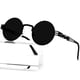 thumbnail image 1 of Gafas de sol AIEYEZO Steampunk con montura redonda de metal 100% UV400, 1 of 7