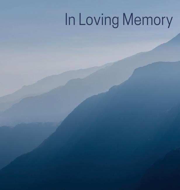 Memorial Guest Book (Hardback cover) Memory book, comments book