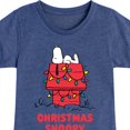 thumbnail image 3 of Peanuts - Christmas - Snoopy Star Gazing - Toddler & Youth Girls Short Sleeve Graphic T-Shirt, 3 of 5