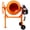 Orange-5 Cu. Ft., variant on LuckyNote 3 Cu. Ft. Electric Cement Mixer, 110V Portable Concrete Mixer Machine with Cast-Iron Drum, for Mortar Stucco & Fodder, Orange