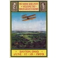 thumbnail image 2 of Litho, Wlker 23x32 Gold Ornate Wood Framed with Double Matting Museum Art Print Titled - Dayton, Ohio Welcomes the Wright Brothers, 2 of 4