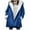 Blue, variant on Fashion Winter Warm Coats for Womens Hooded Plus Size Quilted Jackets For Women Long Sleeve Floral Soild Puffer Jacket Coats With Pockets