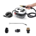 thumbnail image 1 of Feiniao Limpiador de Vapor Portátil 2500W, con 3 Cabezales de Cepillo y 1 Boquilla Curva, Máquina Limpiador de Vapor de Mano Alta Presion Alta Temperatura para Limpieza Cocina, Baño, Coche, Blanco, 1 of 5