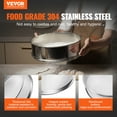 thumbnail image 2 of VEVOR Flour Sieve Fine Mesh,12 Mesh Flour Sifter, 304 Stainless Steel Fine Mesh Sifter Food-grade, Dia. 12.6" Fine Mesh Strainers for Baking, 5 Sizes Mesh hole for Mungbean, Rice, Flour, Pearl Powder, 2 of 9