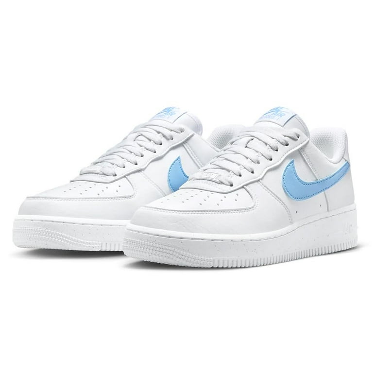 靴 NIKE AIR FORCE 1 07 LOW WHITE  BLUE Nike Force 1 Low EasyOn PS White Blue Kids Preschool Casual