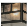 thumbnail image 3 of Meyda Tiffany 52662 Hyde Park Double Bar Mission 14" Wide Flush Mount Square Ceiling, 3 of 7