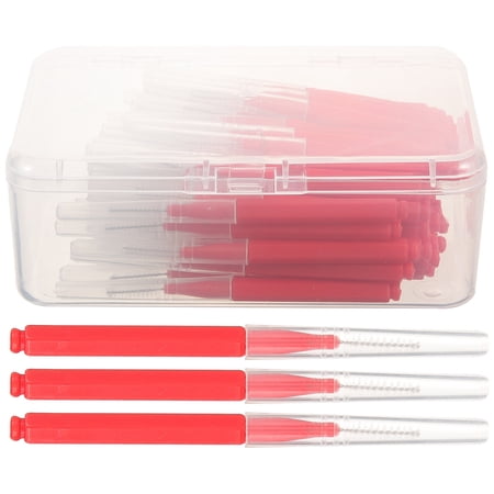 1 Box of Interdental Brush Braces Brush Floss Head Teeth Cleaning Brush Teeth Gum Cleaner Brushes