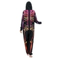 thumbnail image 5 of Michellecmm Parent-Child Halloween Jumpsuit Long Sleeve Zipper 3D Skull Printed One-piece Loungewear Long Playsuit for Party, 5 of 6