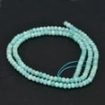 thumbnail image 2 of 1Strand Faceted Rondelle Natural Amazonite Bead Strands 3x2mm Hole: 0.8mm 163pcs/strand 15.5 inch, 2 of 2