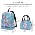 thumbnail image 2 of ALAZA Backpack Set Cute Cat Astronaut Elementary School Bags Student BookBag with Lunch Bag, 2 of 6