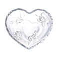 thumbnail image 1 of HLONK Tableware Heart Shaped Snack Plate Fruit Bowl 16X12.5CM Transparent, 1 of 6