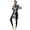 Black, variant on Women Oversized Swimsuit Conservative Swimsuit Long Sleeve Trousers Swim Cap Three Piece Swimsuit
