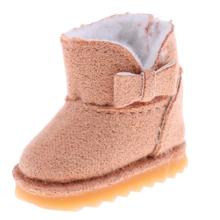 

Fashion Bowknot Shoes for 12 Dolls Clothes Light Brown
