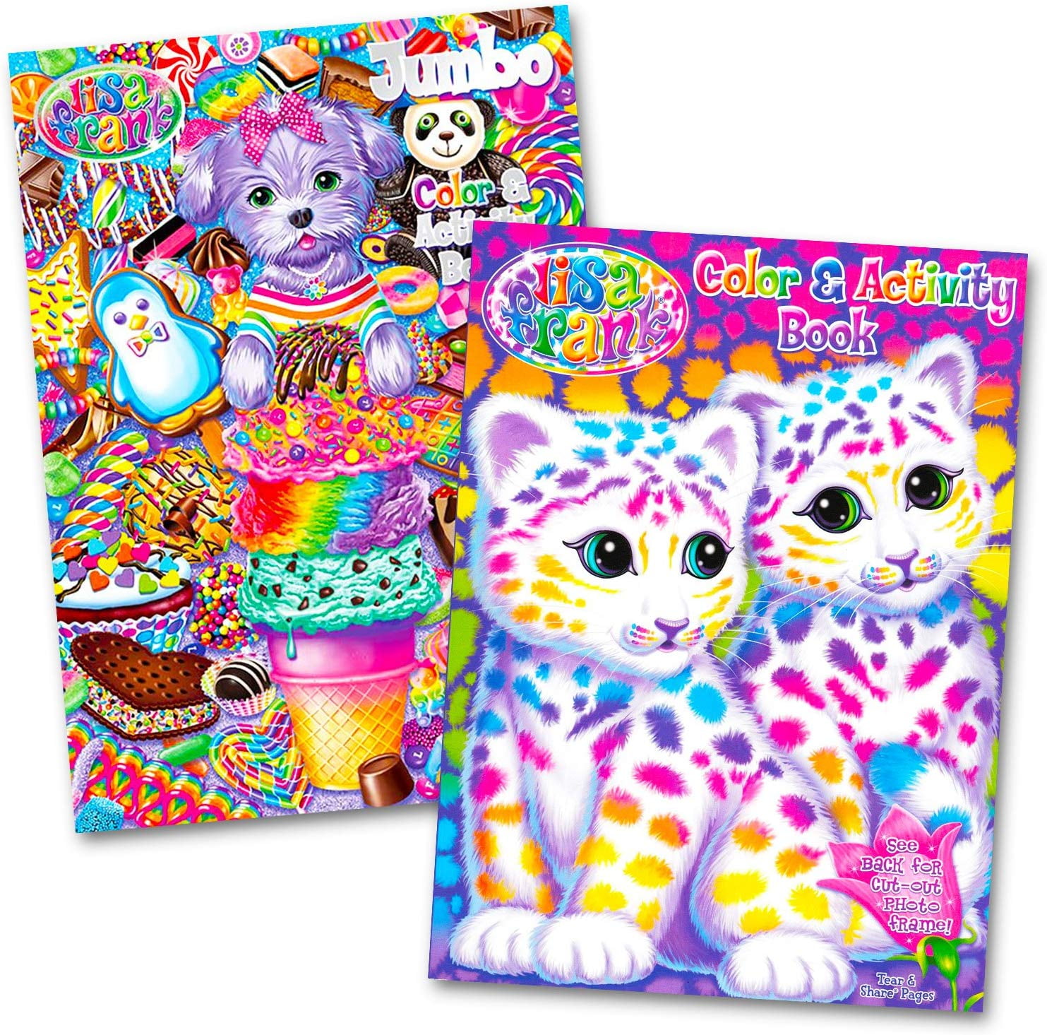 Coloring and Activity Book Set (2 Books), Delight your Lisa Frank fan