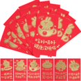 thumbnail image 1 of Red Packets Chinese New Year Money Pockets Cute Rabbit Design Rectangular Shape 17X9CM Gift Container 30Pcs, 1 of 4