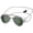 Mariner Siliver/Emerald/Silver, variant on Vintage Aviator Style Swim Goggles for Adults, UV Protection Anti-Fog Tinted Lens Swimming Glasses with Adjustable Quick Lock Cord Strap for Pool Beach Open Water