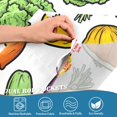 thumbnail image 3 of Yayeee Kitchen Curtains Tier Pair Light Filtering 27"x36" Rod Pocket Short Cafe Window Panel, Vegetables Pattern, 3 of 7