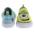 thumbnail image 4 of Disney Pixar Monsters Inc. Boys Mismatched Slip On Canvas Sneakers(Toddler Little Kid), Blue Green, Size: 9, 4 of 6