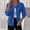 Blue, variant on Sakmal Workout Womens Jackets Winter Black Track Jacket Cropped Lightweight Solid Coats for Women