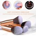 thumbnail image 5 of Juego de 10 brochas de maquillaje profesionales, mango de mármol, pelo sintético natural suave e inodoro, 10 brochas + 2 esponjas + bolsa de cosméticos esquí esquí Gafas de esquí, 5 of 5