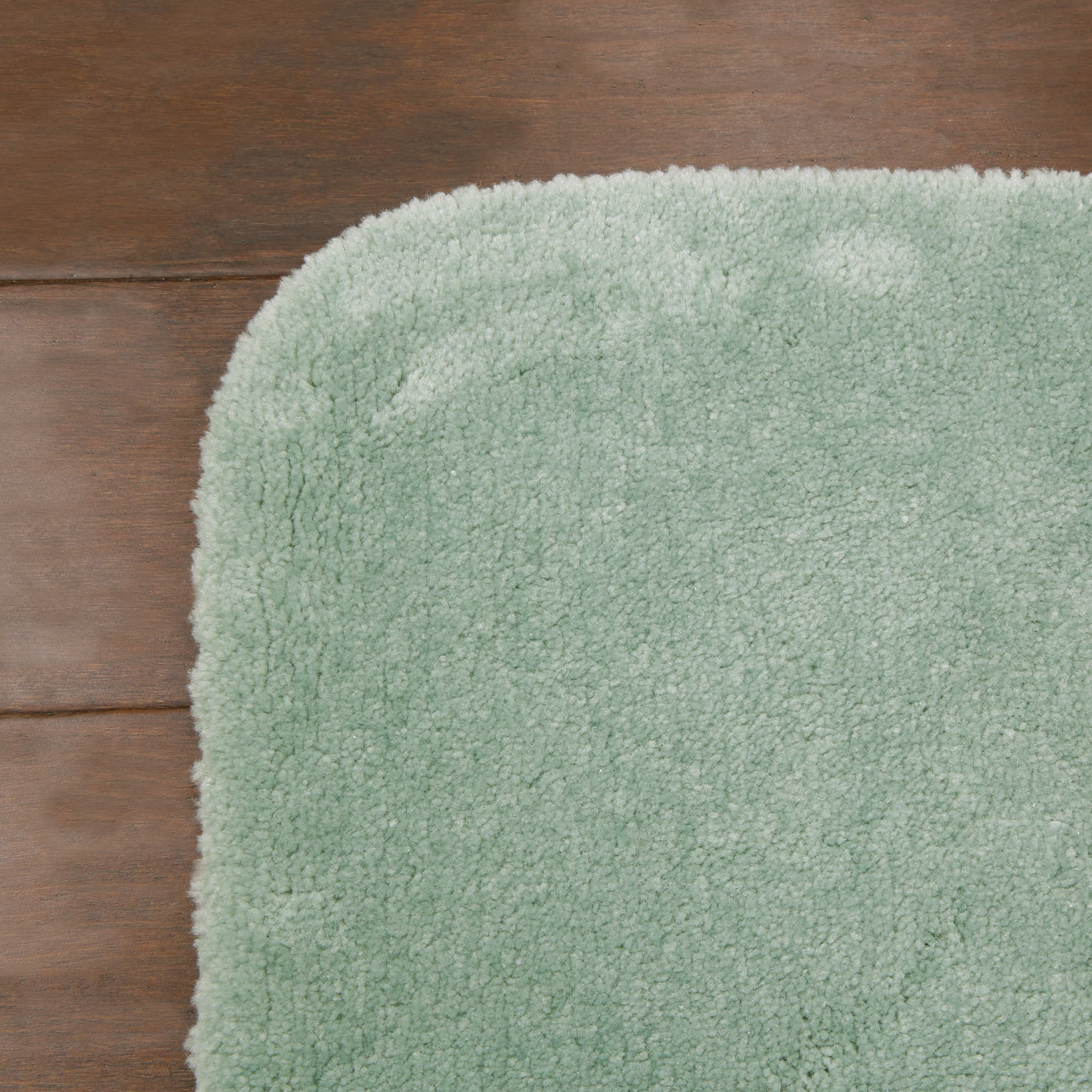 Better Homes & Gardens Solid Green Nylon Bathroom Rug, 24"x40" - 1 Each