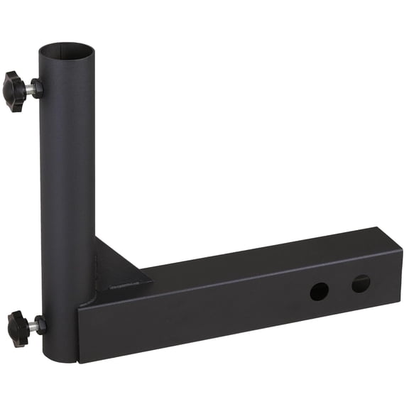 VANROUG Universal Trailer Hitch Mount Flag Pole Holder,for Any Vehicle with 2" Hitch Receiver,Black