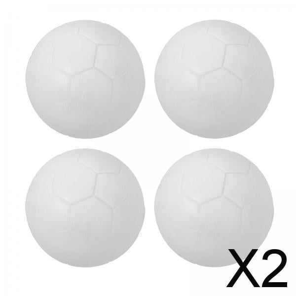 2x 4 Uds Pelotas de Fútbol de Mesa Clásicas, Pelotas de Futbolín Blancas de 36mm PP para Juegos, Máquina de Futbolín, Accesorios de Repuesto para Niño 2 piezas