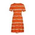 thumbnail image 4 of Hyknon Robes pour Femmes Mode Été Décontracté Manches Courtes Robe T-Shirt à Étages Mini Robes avec Poches Décontracté Doux Fluide Ample Robes, 4 of 5
