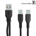 thumbnail image 1 of Two in one Micro USB Data Cable Only Charging Cable For Phones AU P5X0, 1 of 9