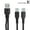 0.5m black, variant on Short Multi Type-c Charging Cable 2 in 1 Multiple USB Fast Charger Cord> T5O7
