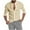 Khaki, variant on Honeeladyy Spring And Winter Men Long-Sleeved Tops,Fashion Man Button V-Neck Long Sleeve T-Shirt Autumn Solid Loose Blouse Tops