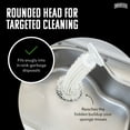 thumbnail image 2 of Brushtech Kitchen Sink Disposal Brush - Ergonomic T-Handle Cleaner with Rounded Bristles Designed to Remove Odor-Causing Debris from Sink Drains & Garbage Disposals - Made in USA, 2 of 7