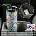 thumbnail image 2 of Highland Home "Coral Coast" 17 oz. Double Wall Stainless Steel Tumbler w/Lid, 2 of 6