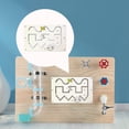 thumbnail image 3 of Tablero sensorial de madera Montessori para actividades educativas para niños. Estilo C, 3 of 9
