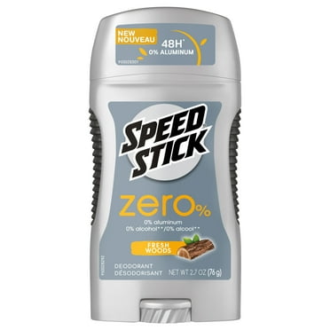 Speed Stick Zero Deodorant for Men, Fresh Woods, 2.7 Oz