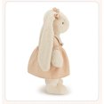 thumbnail image 2 of Cute Long-Eared Bunny Plush Toy, Soft Stuffed Rabbit Doll, Fluffy Coffee Brown Plush Animal for Kids and Adults, Cozy Hug Toy Birthday Gift for Girls and Friends, 2 of 5