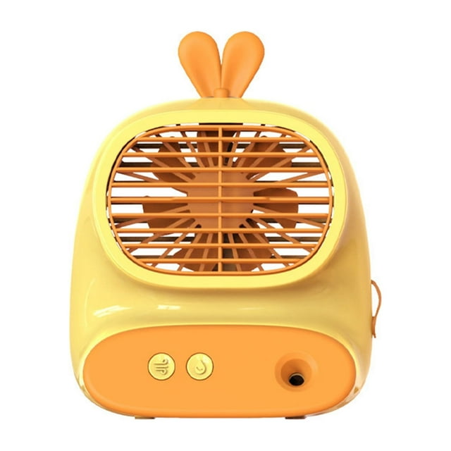 Portable Air Conditioners Cooling Fan Kids Portable Aired Conditioner Fan Rechargeable Evaporative Portable Aired Cooler Humidifier 3 Speed USB-C Portable Aired Conditioner For Bedroom Office