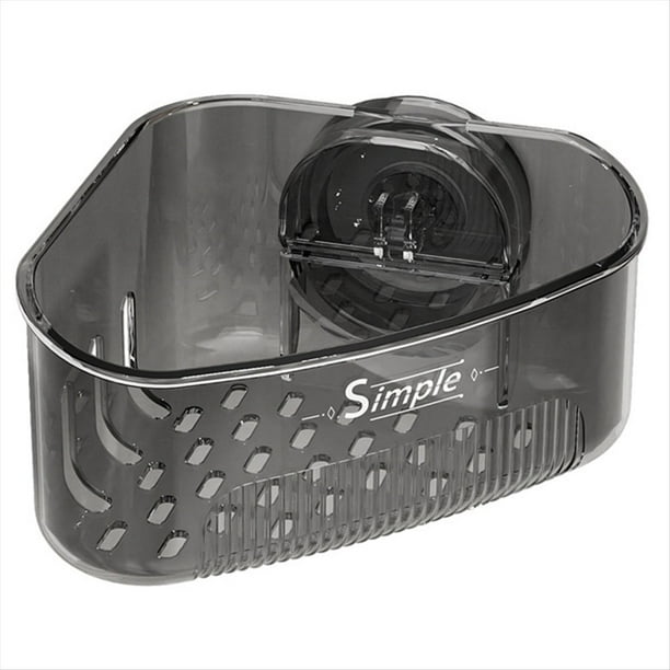 Organizador de de cocina de 2 piezas para esponjas, estropajos y jabón. Escurridor de esquina para con ventosa adhesiva.