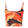 thumbnail image 5 of Tank Tops for Women Camouflage Sleeveless Bustier Bra Vest Crop Blouse T-Shirt Camis Top, 5 of 7