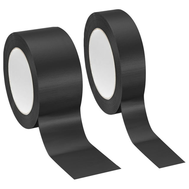 Unique Bargains Ruban de Reliure Noir (Ensemble de 2 Rouleaux)