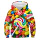 thumbnail image 3 of Sudadera con capucha con estampado de caramelos de colores, divertida sudadera con patatas fritas, jersey de macarrones para niños, camisetas de otoño, chándal informal, ropa para niños, 3 of 5