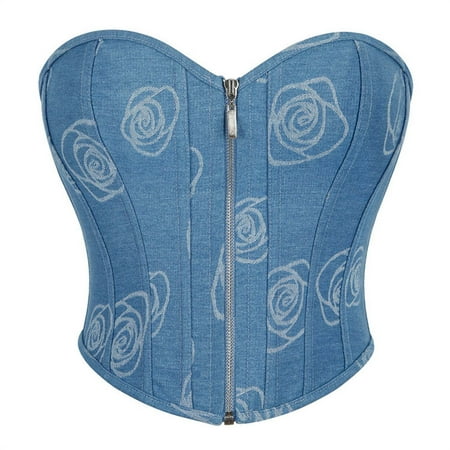 UPPADA Corset Belt Clearance Strapless Corset Tops for Women Corset Cute Bustier Bodyshaper Top Overbust Corset Plus Size Waist Training Corsets Overbust Shapewear Outfit