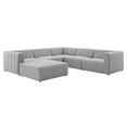 thumbnail image 1 of Sectional Sofa Set, Fabric, Light Grey Gray, Modern Contemporary Urban Design, Living Lounge Room Hotel Lobby Hospitality, 1 of 10