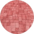thumbnail image 1 of Ahgly Company Indoor Square Patterned Fire Engine Red Area Rugs, 3' Square, 1 of 6