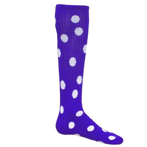 purple knee high sports socks